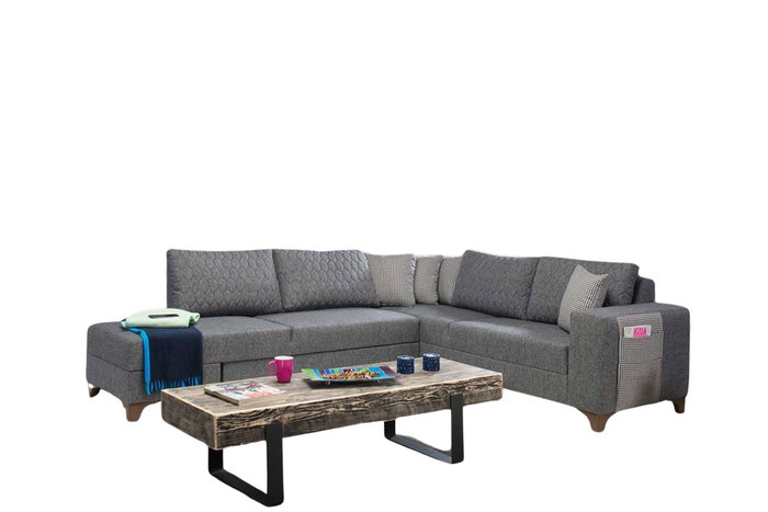 Atelier Del Sofa Loft Left - Sofá-cama de esquina Gris Atelier Del Sofa Loft Left - Sofá-cama de esquina Gris